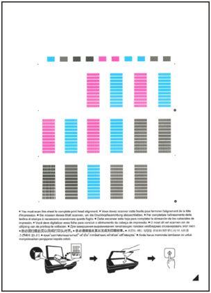 printer head alignment canon pixma